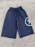 3/4 Navy Shorts