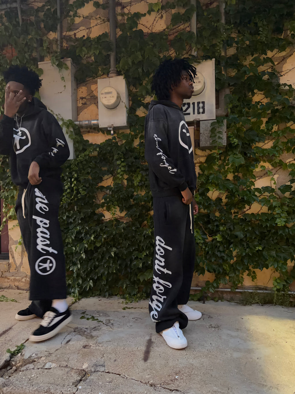 DFTP cursive hoodie