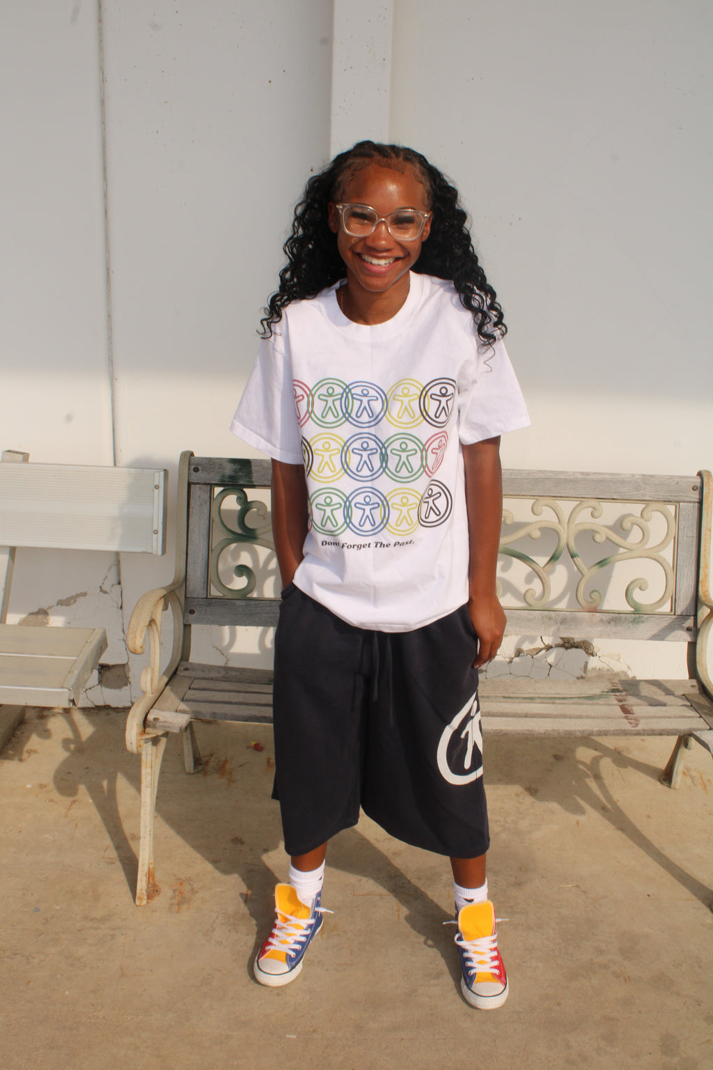 3/4 Navy Shorts
